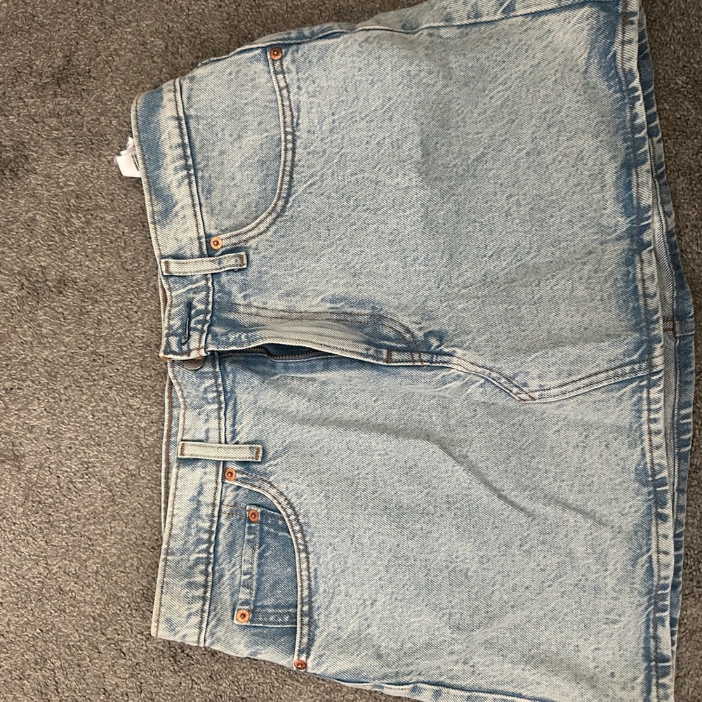 Levi Strauss Light Blue Denim Mini Skirt
